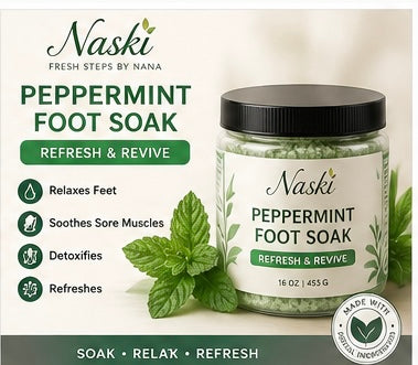 Fresh steps by Nana Peppermint Foot soak